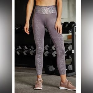 Free People Movement Tide is High Leggings with Rainbow Reflective Spots